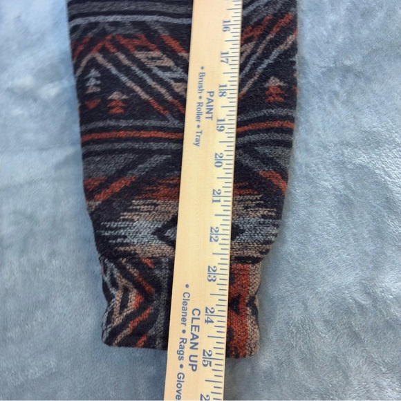 Jachs Sherpa Lined Aztec Jacket Size Large Wool Faux Fur Warm Shacket Southwest - Picture 16 of 16
